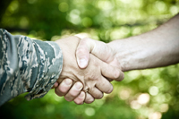 Veteran Handshake Veteran Handshake