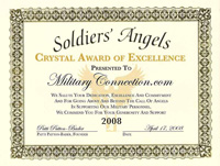 Soldiers' Angels Crystal Award of Excellence