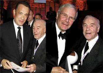 Left: Tom Hanks & Carl Grossman. Right: Tom Brokaw & Carl Grossman tom-hanks-carl-grossman