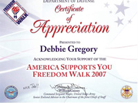 2007 Certificate of Appreciation