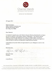 Channel Islands University Veterans Success Advisory Committee