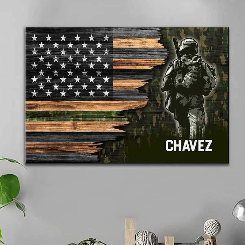 Customized Military Canvas Print