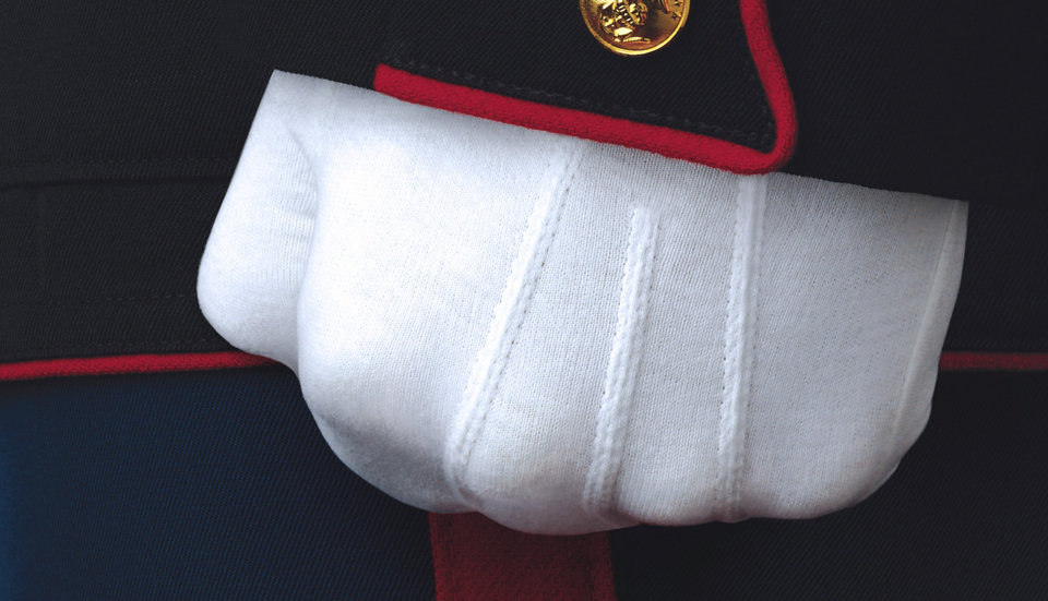 marine dress blue blood stripe